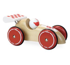 Vilac Racing car XL natural with white wing